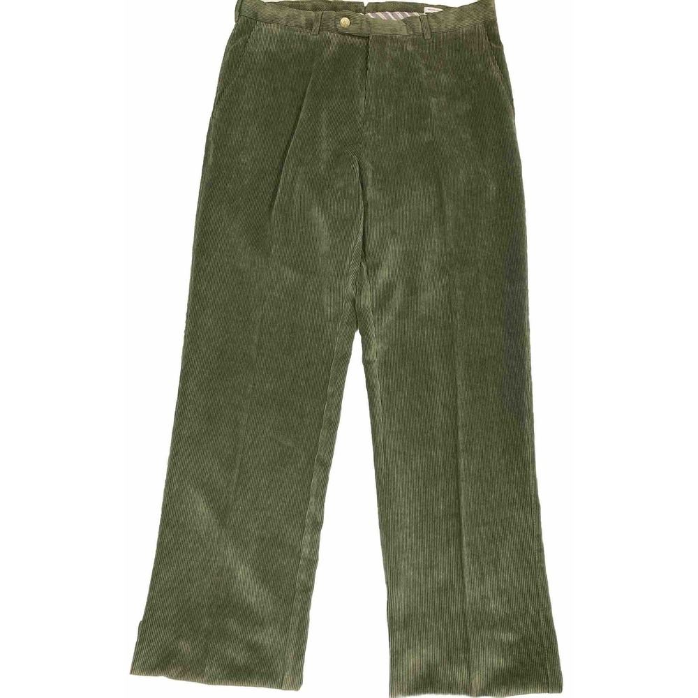 Peter Millar‎ Pants Men 33x33 Green Chinos Corduroy Nanoluxe Trouser - EUC